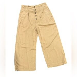 Abercrombie & Fitch button front wide leg pants, medium